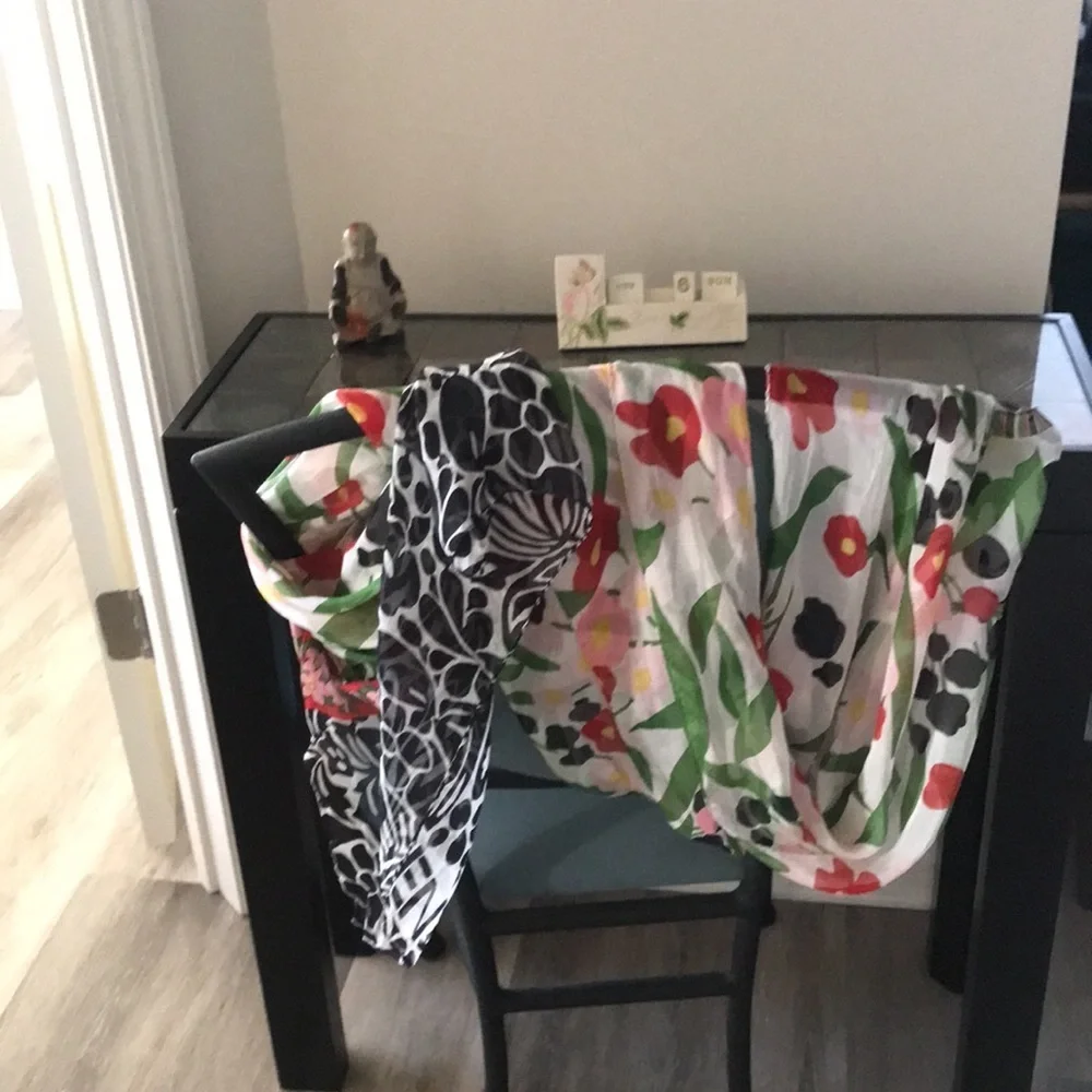 Vintage floral Kenzo made in France 100% silk scarf